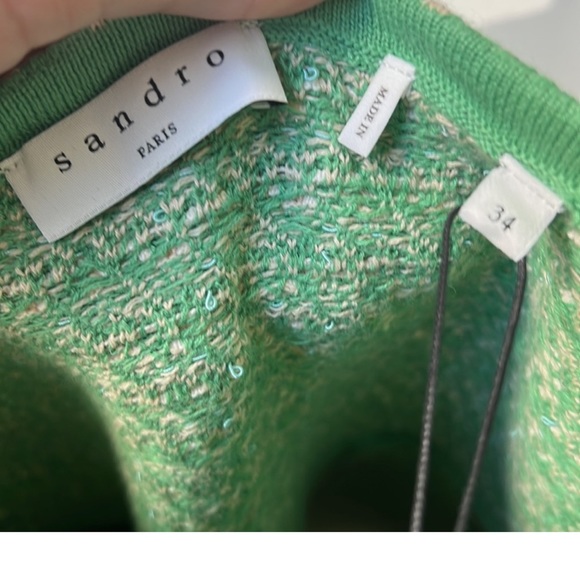 EU 34 French Very Sandro Paris Knit Dress New - Picture 4 of 6